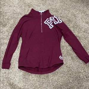 VS PINK quarter zip long sleeve